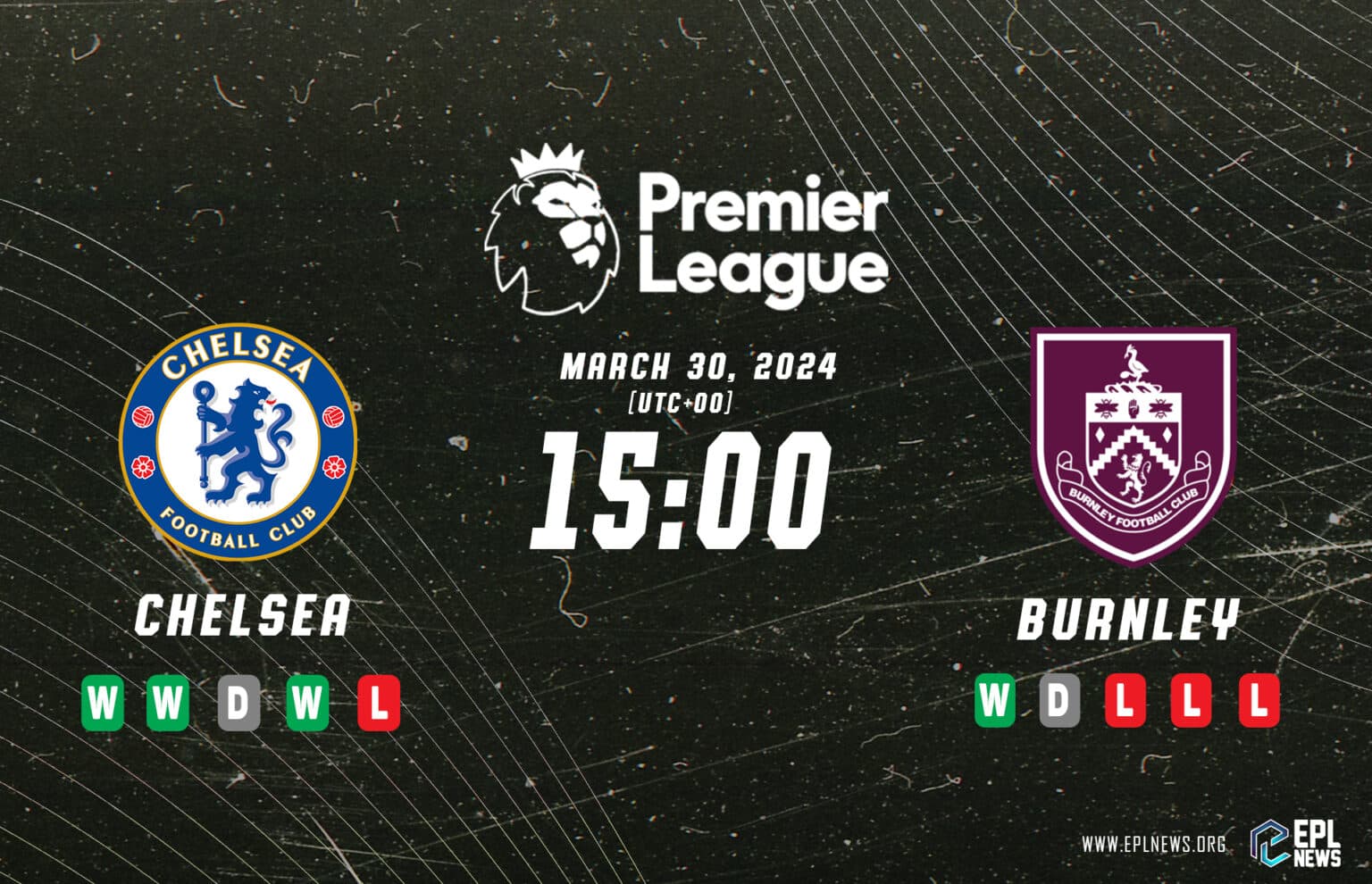 Ukázka Chelsea vs Burnley Premier League