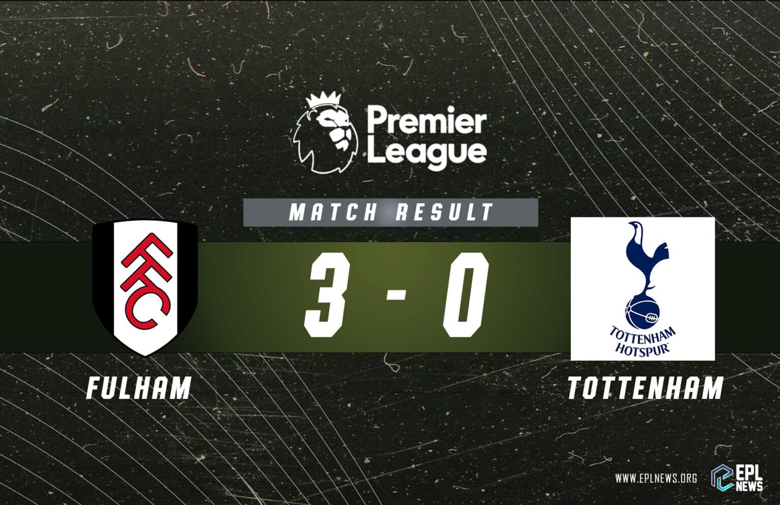 Zpráva Fulham vs Tottenham