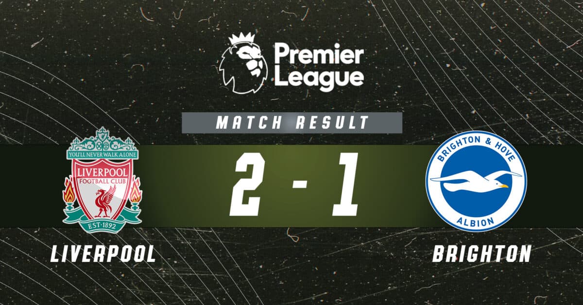 Reportáž Liverpool vs Brighton