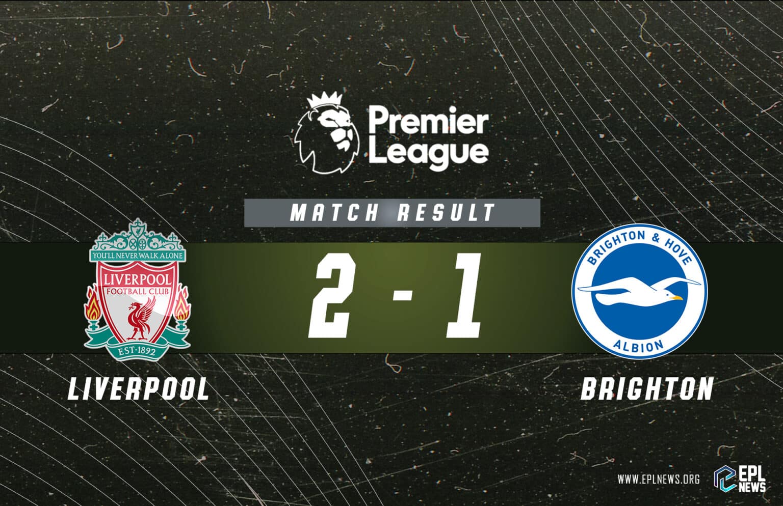 Reportáž Liverpool vs Brighton