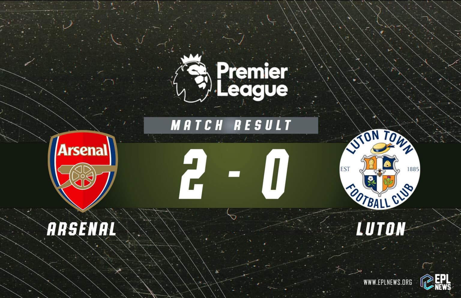 Zpráva Arsenal vs Luton