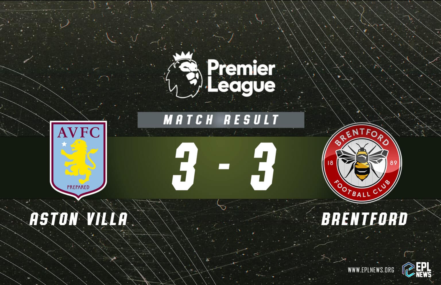 Zpráva Aston Villa vs Brentford