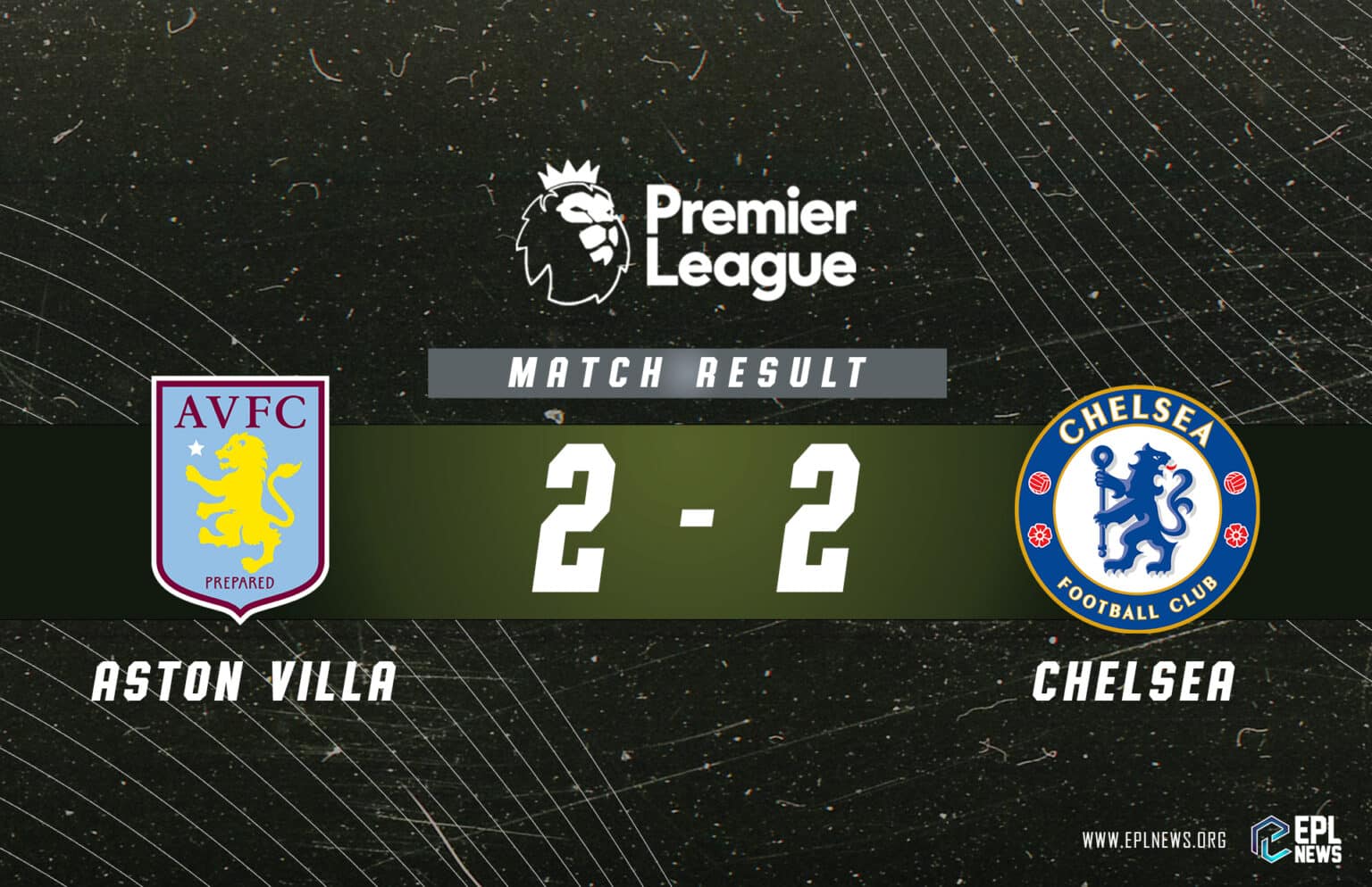 Zpráva Aston Villa vs Chelsea