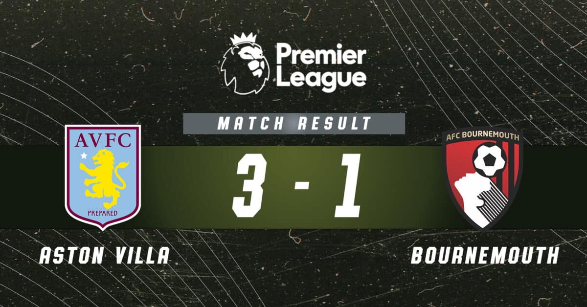 Zpráva Aston Villa vs Bournemouth