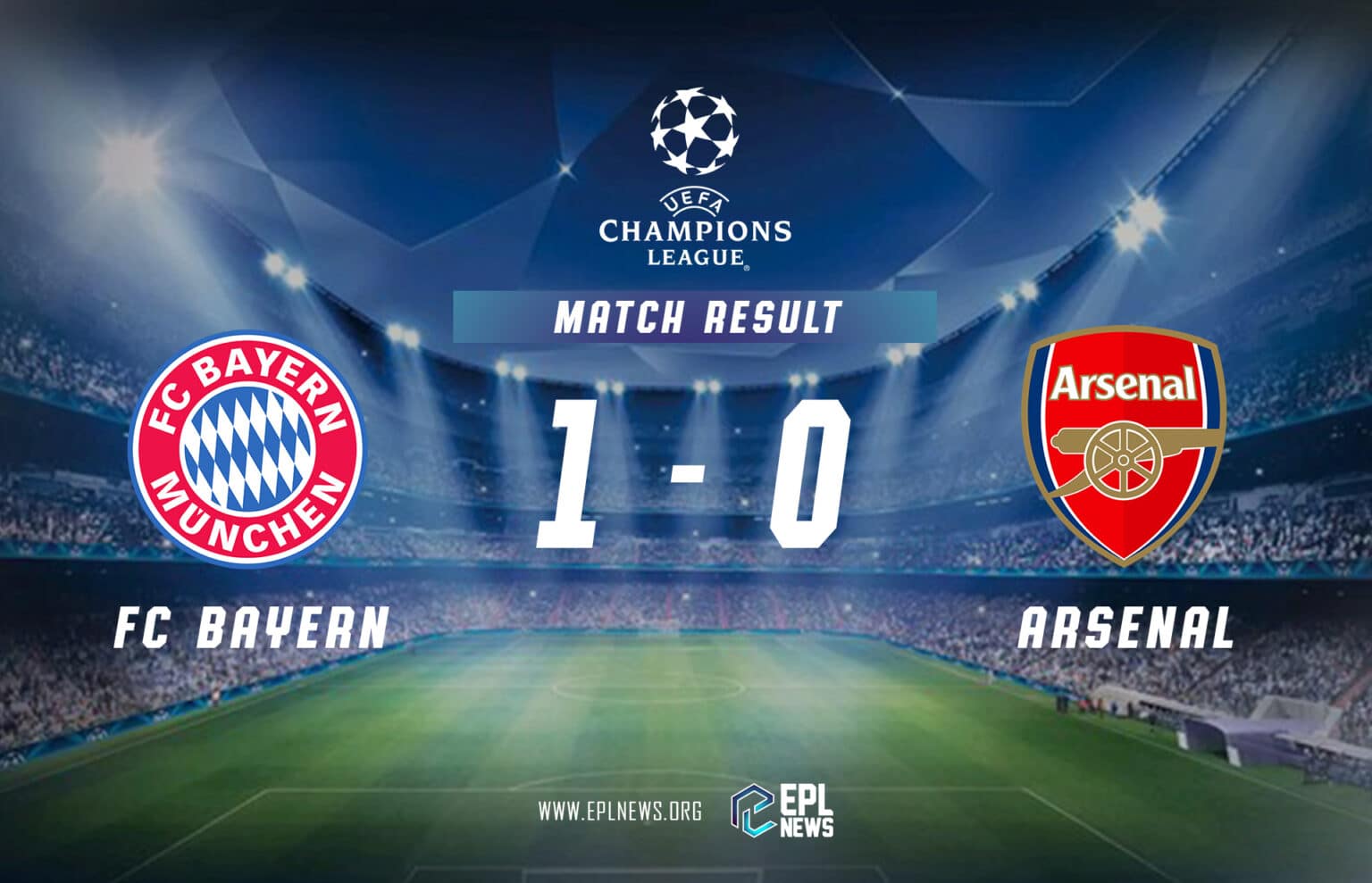 Zpráva Bayern Mnichov vs Arsenal