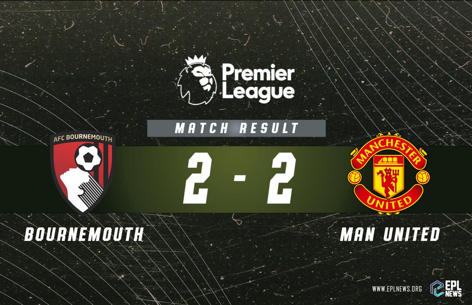 Zpráva Bournemouth vs Manchester United