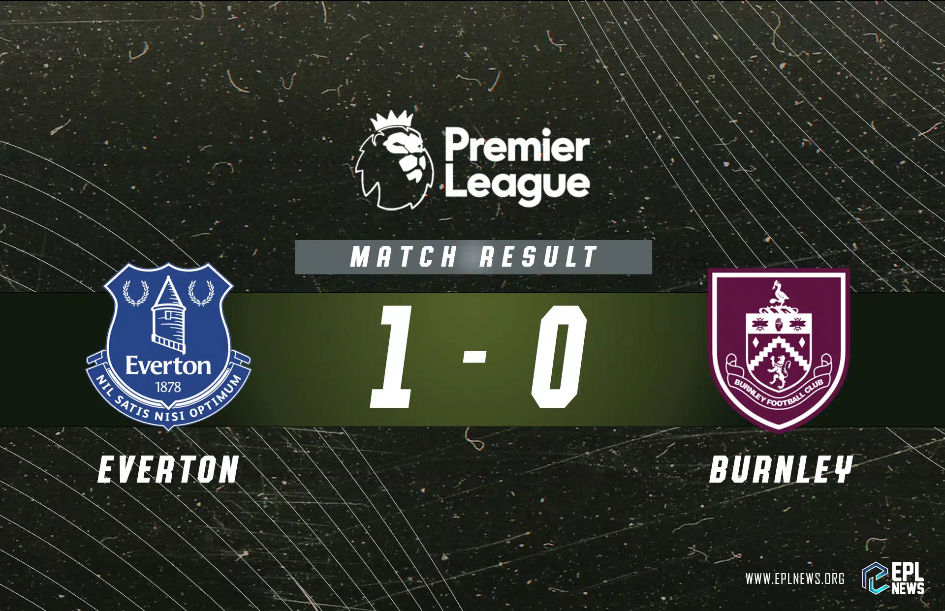 Zpráva Everton vs Burnley