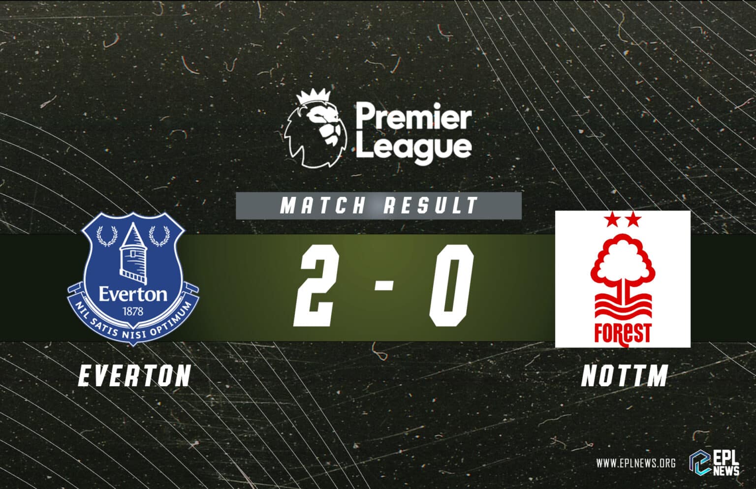 Everton vs Nottingham Forest Report