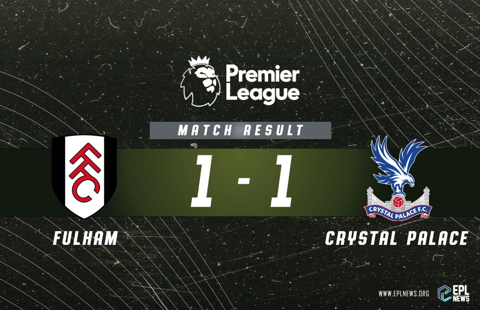 Zpráva Fulham vs Crystal Palace