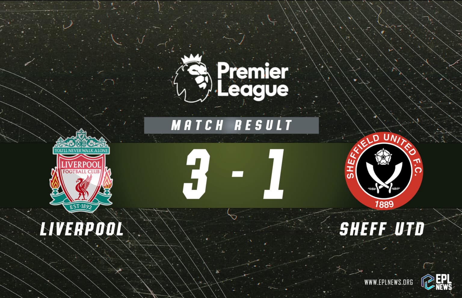 Zpráva Liverpool vs Sheffield