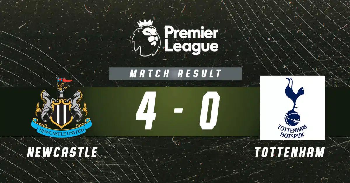 Zpráva Newcastle vs Tottenham