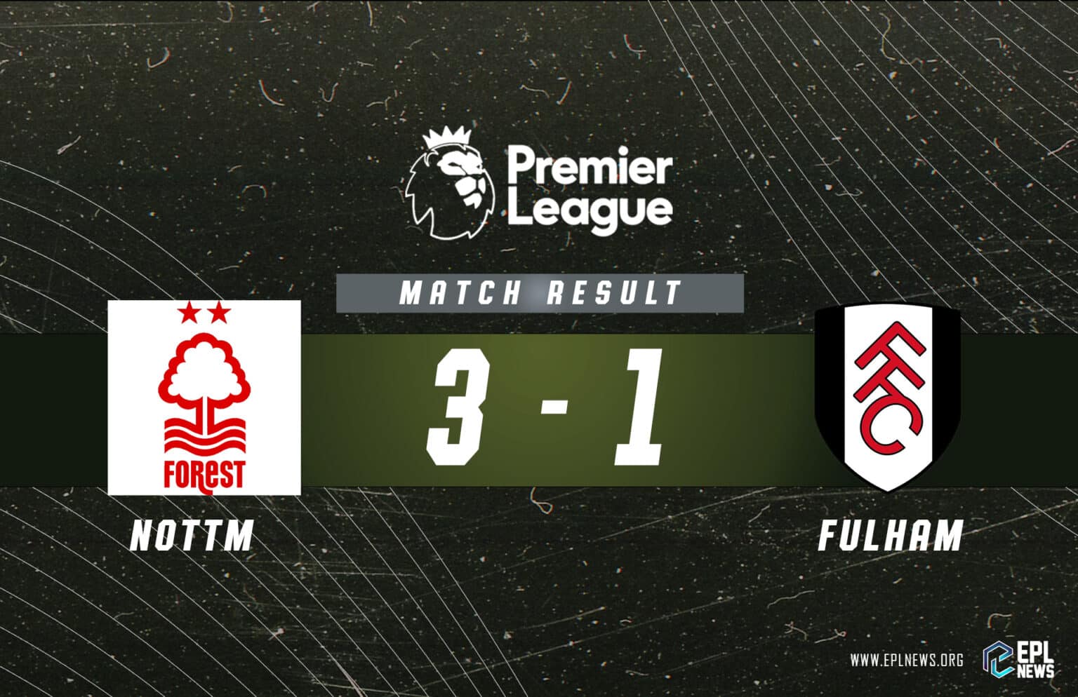 Nottingham Forest vs Fulham 3-1 Report_ Hostitelé mimo sestupovou zónu