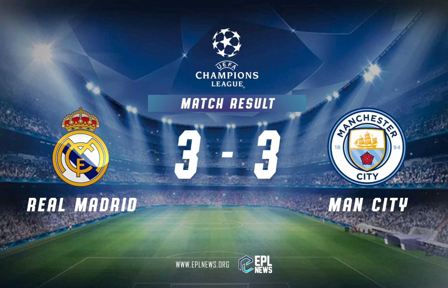 Zpráva Real Madrid vs Manchester City