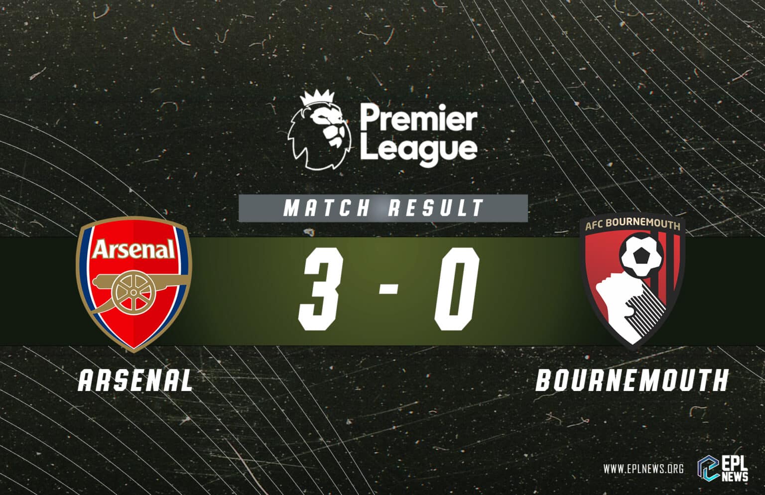 Zpráva Arsenal vs Bournemouth
