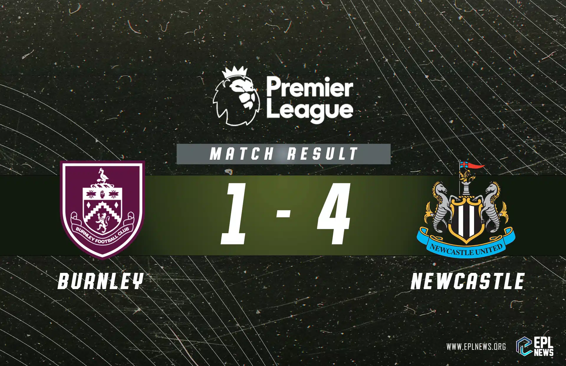 Zpráva Burnley vs Newcastle