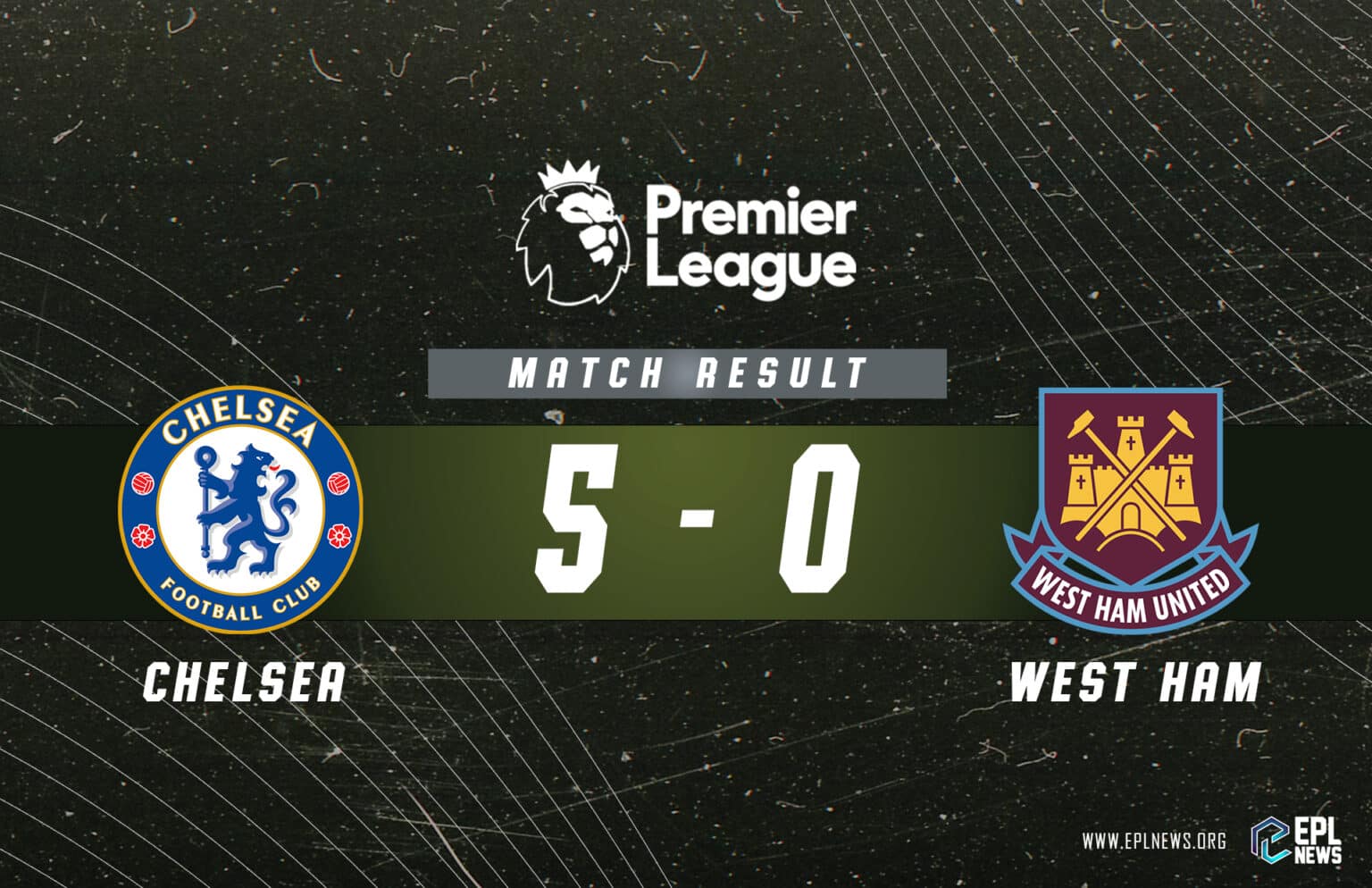 Zpráva Chelsea vs West Ham