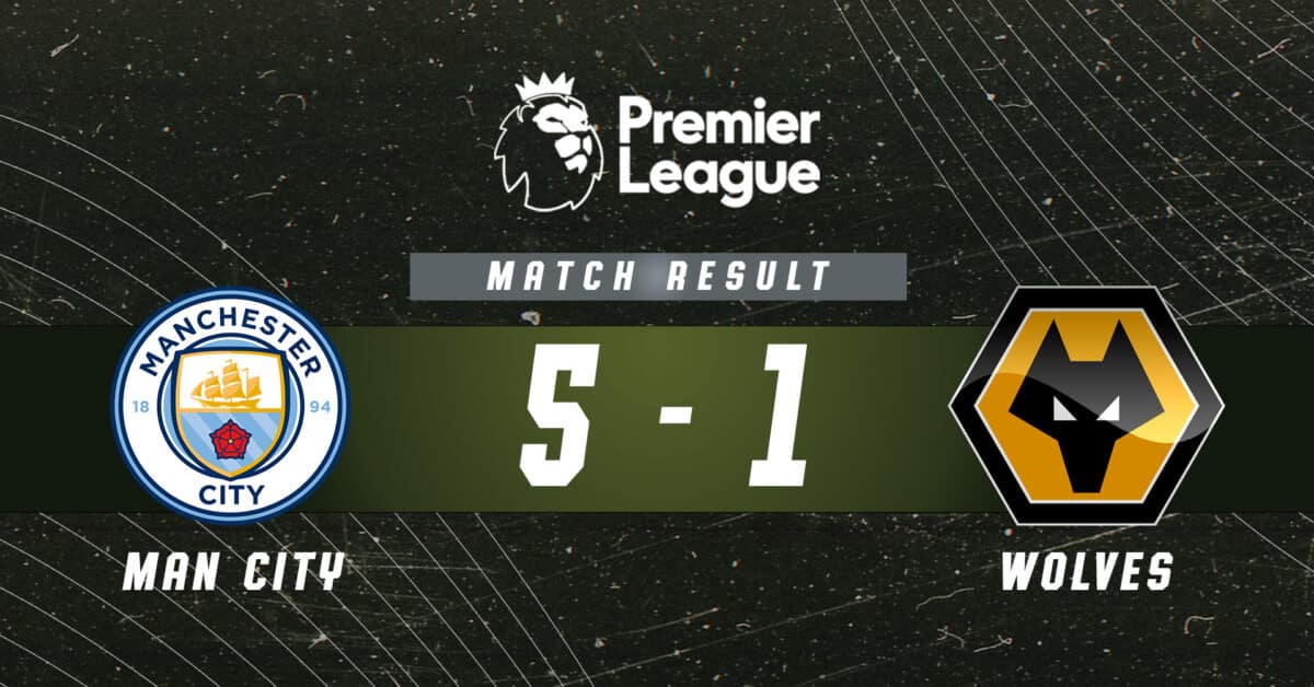 Zpráva Manchester City vs Wolves