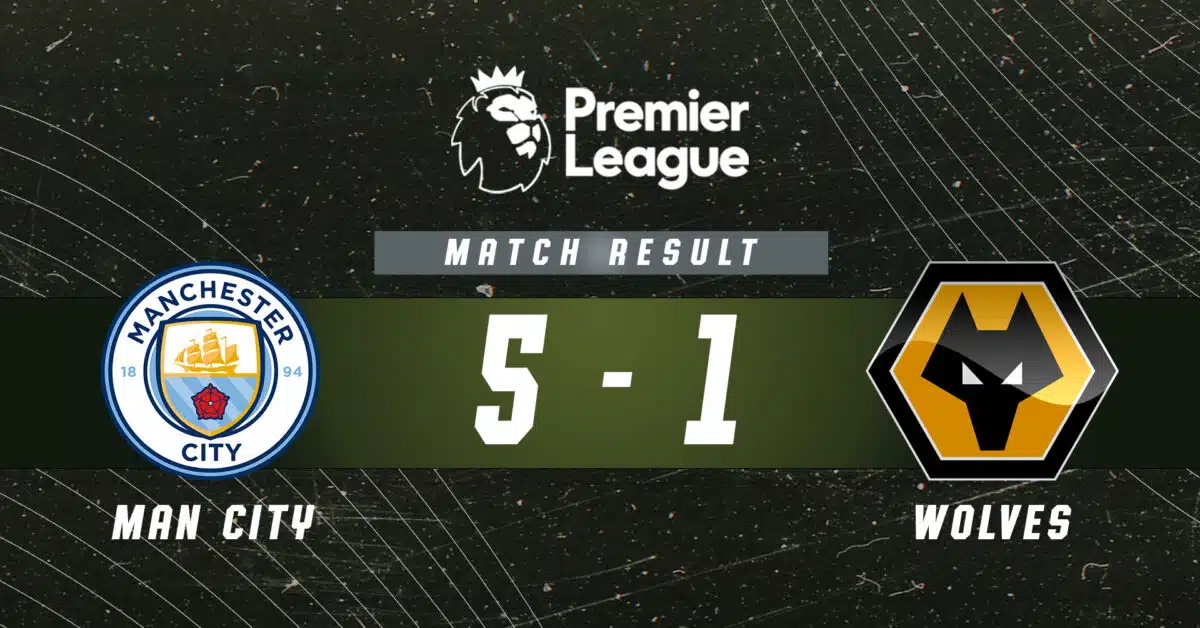 Zpráva Manchester City vs Wolves