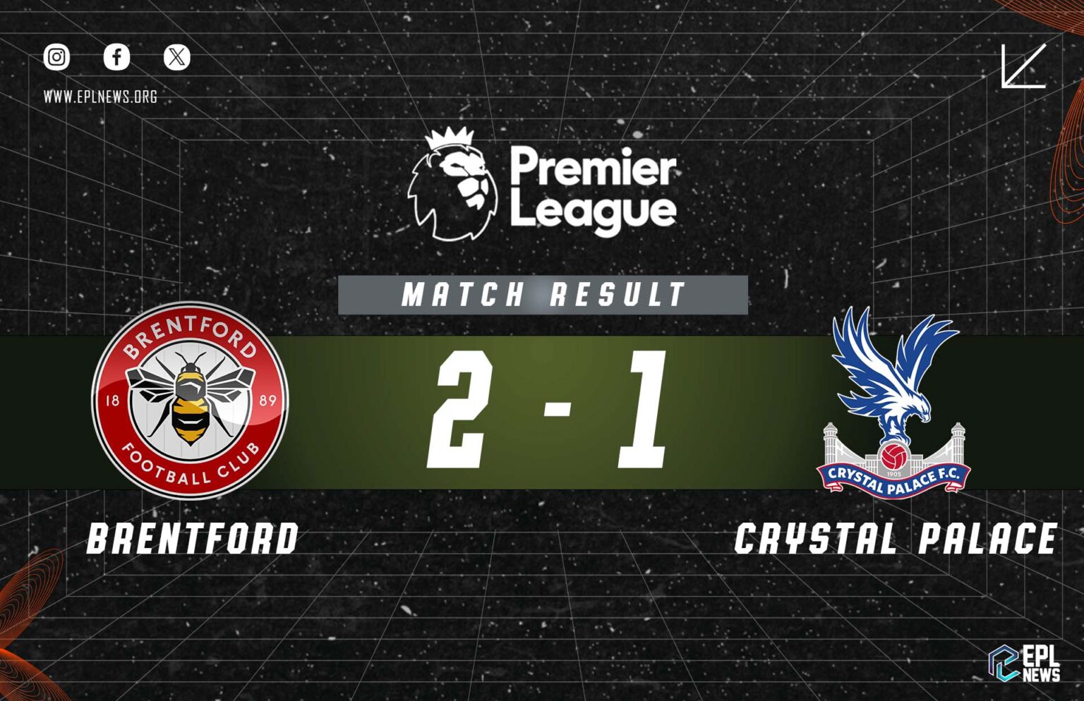 Zpráva Brentford vs Crystal Palace