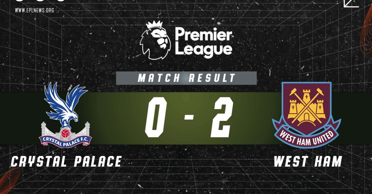 Zpráva Crystal Palace vs West Ham