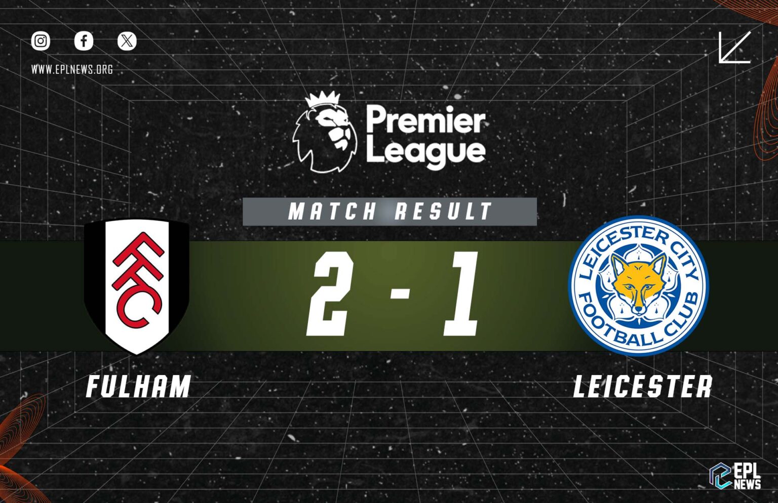 Zpráva Fulham vs Leicester