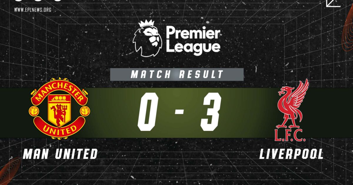 Zpráva Manchester United vs Liverpool 0-3