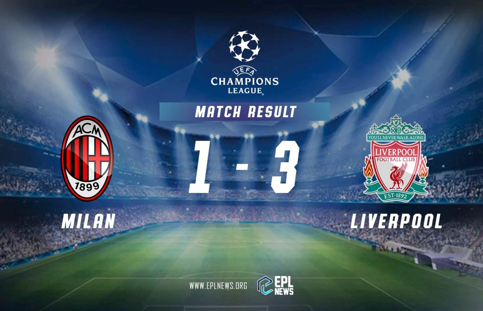 Zpráva AC Milán vs Liverpool